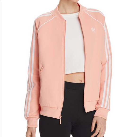 dust pink adidas jacket